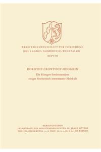 Die Röntgen-Strukturanalyse einiger biochemisch interessanter Moleküle