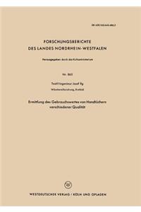 Ermittlung des Gebrauchswertes von Handtüchern verschiedener Qualität