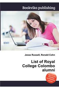 List of Royal College Colombo Alumni