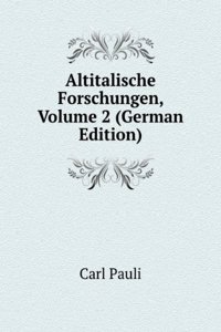 Altitalische Forschungen, Volume 2 (German Edition)