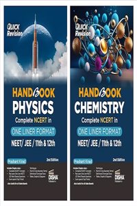 Combo (set of 2 Books) HandBook Physics & Chemistry - Complete NCERT in One Liner Format for NEET/ JEE/ 11th & 12th | Engineering, Medical, CBSE Class XI & XII |