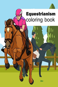 Equestrianism coloring book
