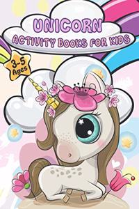 Unicorn Activity Books For Kids Ages 3-5