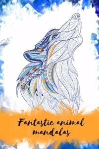 Fantastic animal mandalas