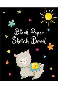 Black Paper Sketch Book
