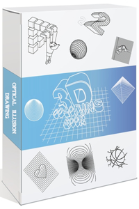 3D Coloring Book, Optical Illusion Drawing