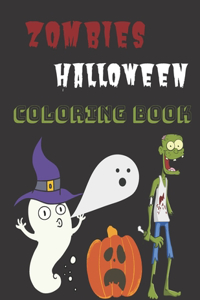 Zombies Halloween Coloring Book