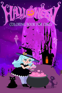 Halloween Coloring Book for Girls