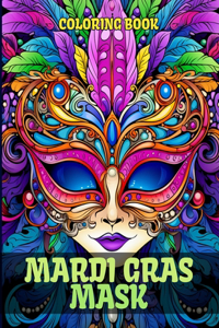 Mardi Gras Mask Coloring Book