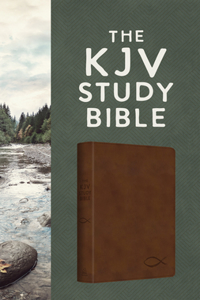 KJV Study Bible [Chesnut Brown Fish]