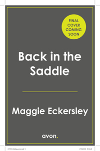 Back in the Saddle