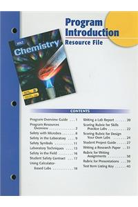 Holt Chemistry Program Introduction Resource File