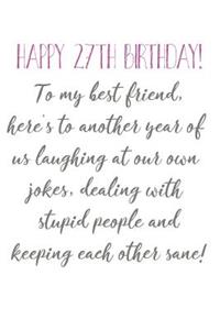 Happy 27th Birthday To My Best Friend