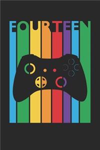 Gaming Notebook for 14 Year Old Boys and Girls - Colorful Gaming Journal - 14th Birthday Gift for Gamer Diary