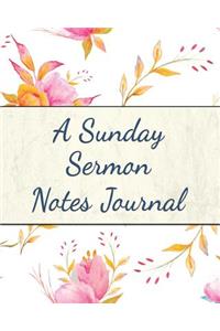 A Sunday Sermon Notes Journal