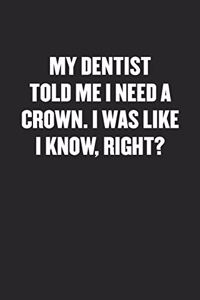 My Dentist Told Me I Need a Crown. I Was Like I Know, Right?