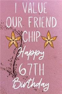 I Value Our Friend Chip Happy 67th Birthday