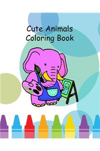 Cute Animals Coloring Book
