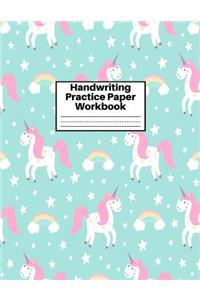 Handwriting Practice Paper Workbook
