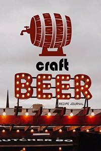 Craft Beer Recipe Journal