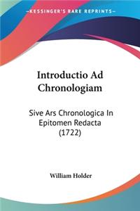 Introductio Ad Chronologiam
