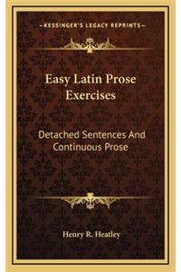 Easy Latin Prose Exercises