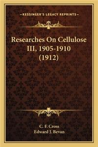 Researches on Cellulose III, 1905-1910 (1912)