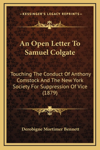 An Open Letter To Samuel Colgate
