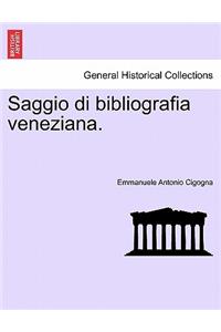 Saggio di bibliografia veneziana.