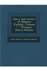 Diary and Letters of Madame D'Arblay, Volume 7