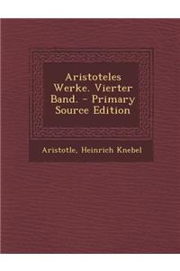 Aristoteles Werke. Vierter Band.