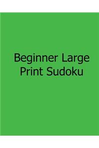 Beginner Large Print Sudoku