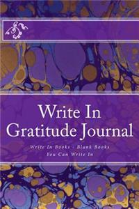 Write In Gratitude Journal