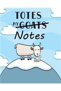 Totes My (Goats) Notes Dot-Grid Notebook