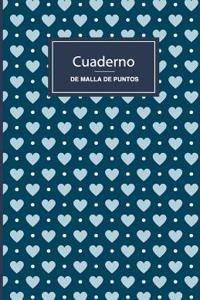 Cuaderno de Malla de Puntos. Corazones
