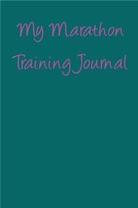 My Marathon Training Journal