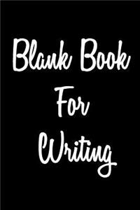 Blank Book For Writing