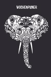 Wochenplaner mit Mandala Elefant Ganesha