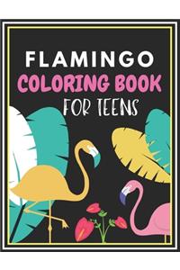 Flamingo Coloring Book for Teens