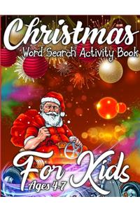 Christmas Word Search Activity Book for Kids Ages 4-7