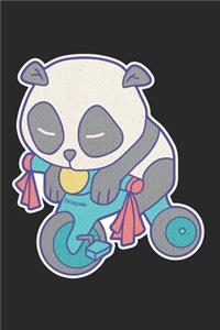 Sporty Panda Bike Notebook