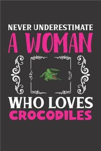 Never Underestimate A Woman Who Loves Crocodiles