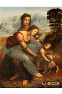 Leonardo da Vinci Agenda Mensile 2020