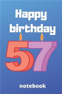 Happy birthday notebook