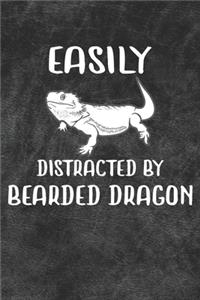 Easily Distracted By Bearded Dragon Notebook Journal