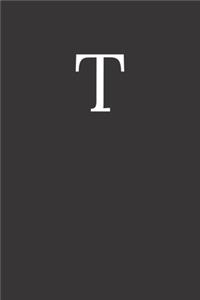 Buchstabe T Notizbuch