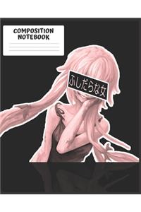 Anime Themed Composition Notebook