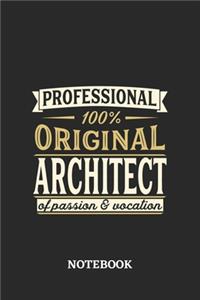 Professional Original Architect Notebook of Passion and Vocation