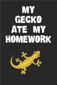 My Gecko Ate My Homework Notebook