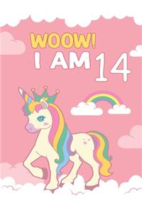 I am 14: Birthday Journal Happy Birthday 14 Years Old - Journal for kids - 14 Year Old Christmas birthday gift